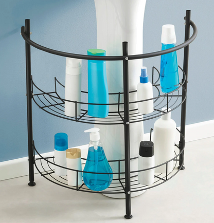 Organizador Rack para Baño de Acero para Debajo del Lavabo con Repisas Resistentes